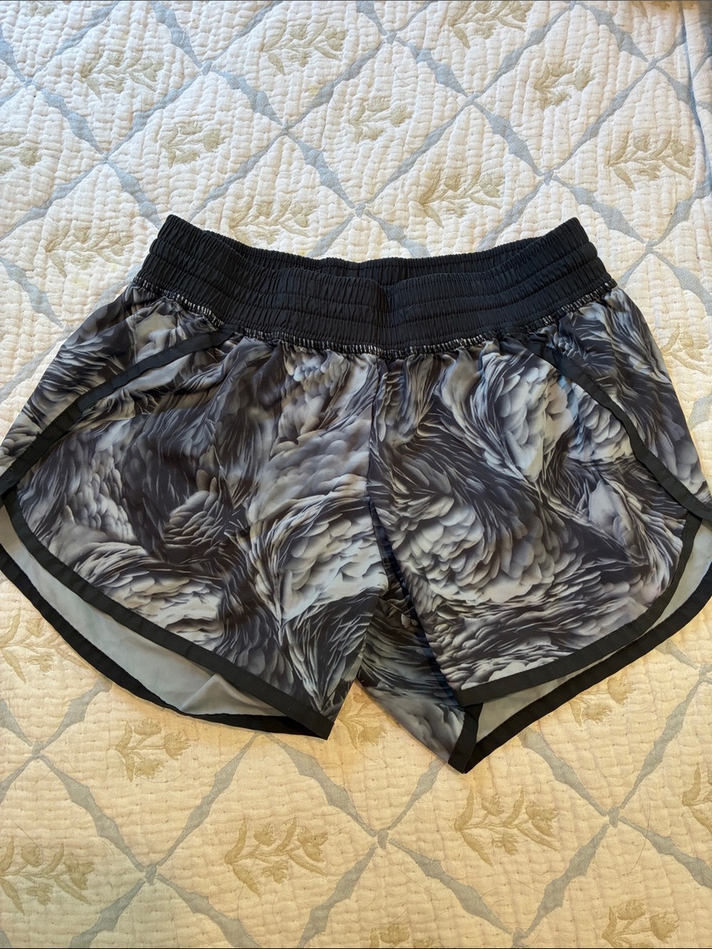 C9 by Champion Black and Gray Swirl Print Athletic Shorts